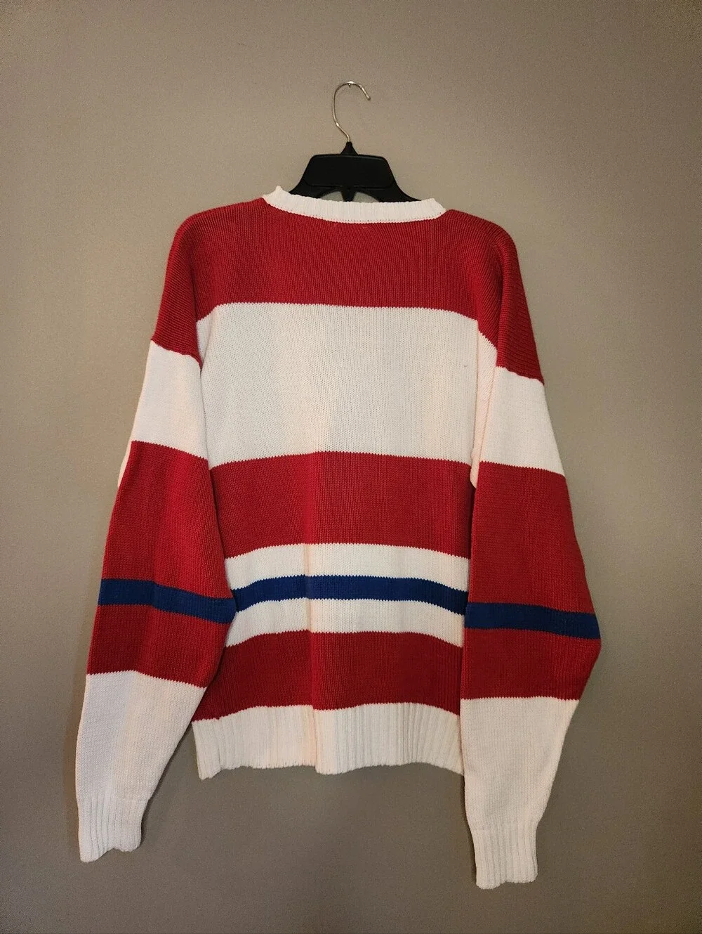 Vintage Izod Lacoste Striped Crewneck Sweater Size Medium
